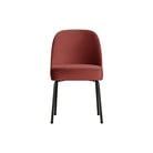 Červená jídelní židle BePureHome Vogue Chestnut