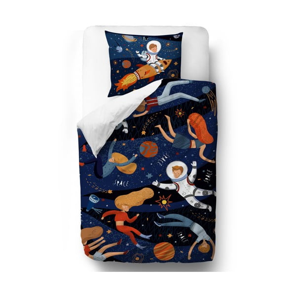 Bavlněné dětské povlečení Mr. Little Fox Space Adventure, 100 x 130 cm