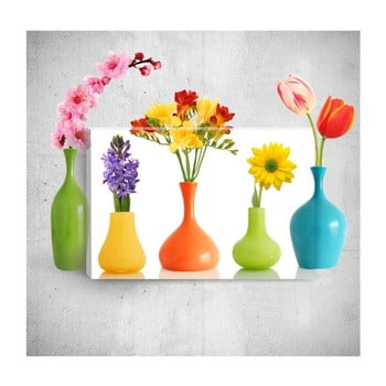 Tablou de perete 3d mosticx colourful bottles, 40 x 60 cm