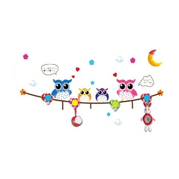 Autocolant de perete mauro ferretti owl, 65 x 120 cm