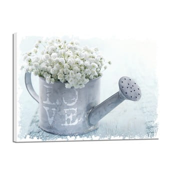 Tablou styler canvas shabby white love, 32 x 42 cm