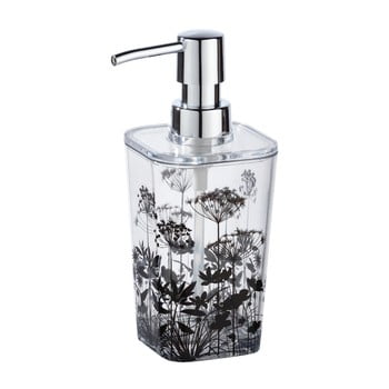 Dozator săpun, cu model floral wenko botanic, transparent