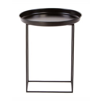 Măsuță metalică nørdifra ramme, ⌀ 43 cm, negru