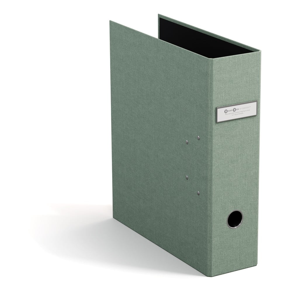 Zelený kartonový organizér na dokumenty Archie Canvas Paper Laminate – Bigso