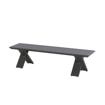 Bancă de grădină hartman xanadu, 180 x 40 cm, negru