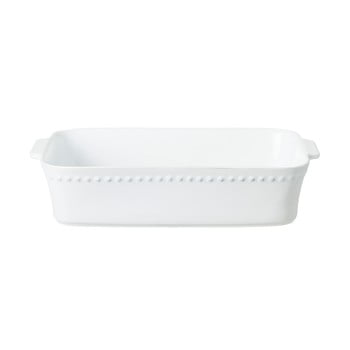 Formă de copt din gresie ceramică costa nove pearl, lungime 38 cm, alb