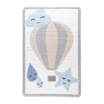 Covor pentru copii confetti cloudy, 133 x 190 cm, albastru deschis