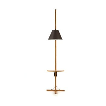 Lampadar cu structură din lemn woodman floor, alb
