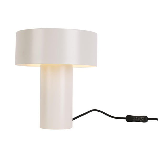 Bílá stolní lampa Leitmotiv Tubo, výška 23 cm