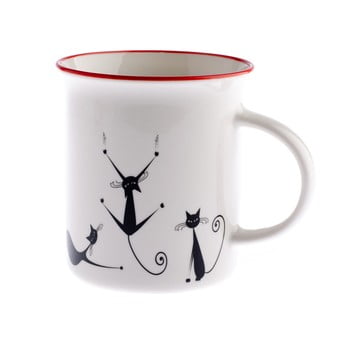 Cană din porțelan dakls cats brita, 310 ml