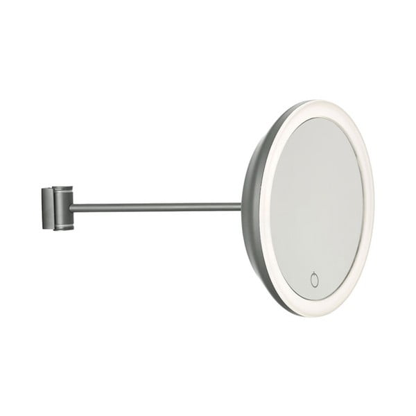 Šedé nástěnné kosmetické zrcadlo Zone Eve, ø 17,5 cm