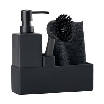 Set 3 piese pentru spălat vase zone trio, negru