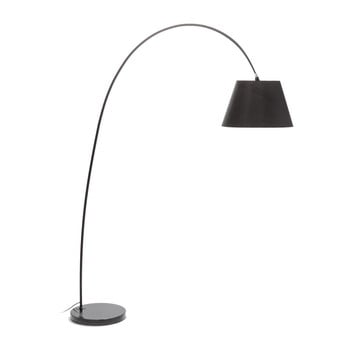 Lampadar cu abajur negru și baza din marmură tomasucci smarty