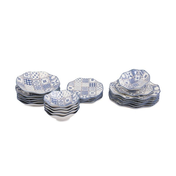24dílná sada porcelánového nádobí Güral Porselen Navy