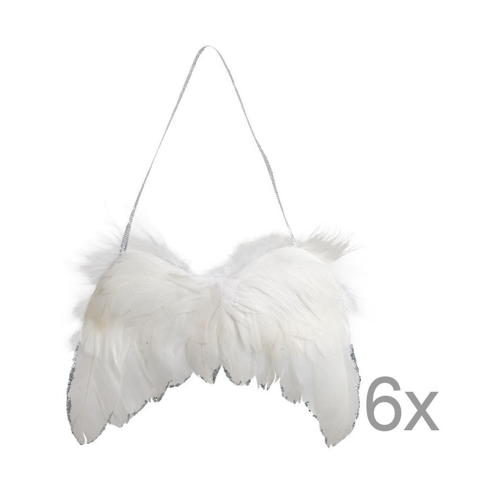 Sada 6 dekorativních křídel Côté Table Wings Plume 