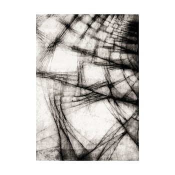 Covor Webtappeti Manhattan Broadway, 120 x 160 cm, gri-negru