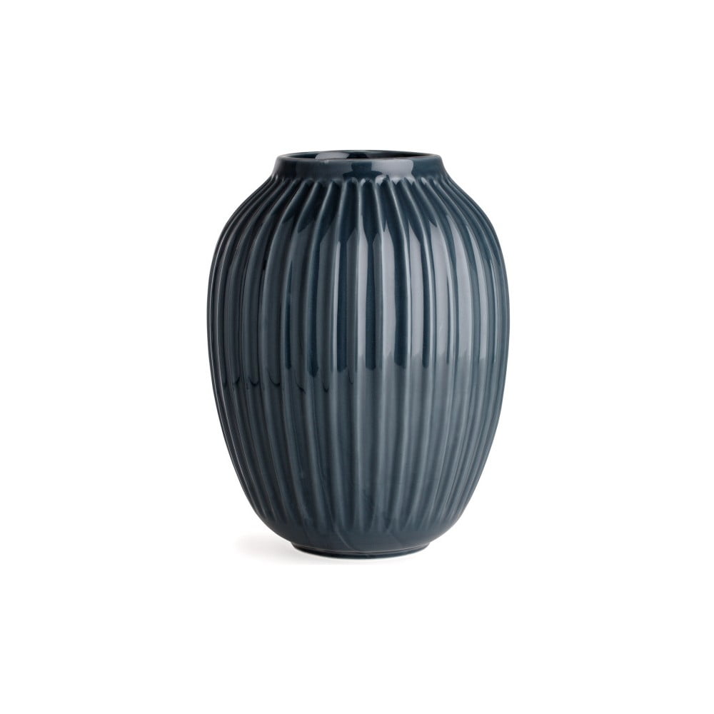 Antracitová kameninová váza Kähler Design Hammershoi, výška 25 cm