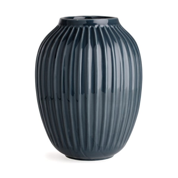 Antracitová kameninová váza Kähler Design Hammershoi, výška 25 cm