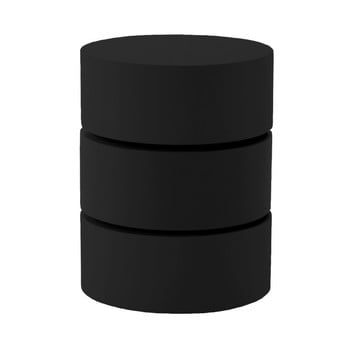 Masă cafea extensibilă actona pop, ⌀ 40 cm, negru