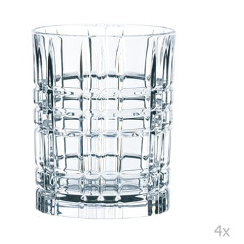 Set 4 pahare pentru whiskey din cristal Nachtmann Square Whiskey Set, 345 ml