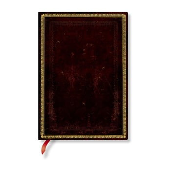 Agendă liniată, cu copertă moale paperblanks moroccan, 176 file, maro