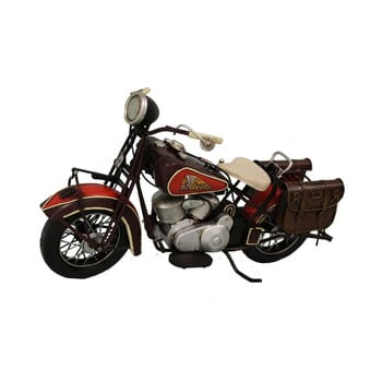 Motoretă decorativă antic line red motocycle