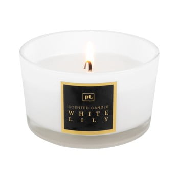 Lumânare cu aromă de crin pt living scented candle, timp de ardere 27 ore