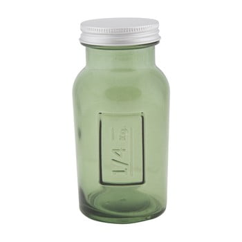Borcan din sticlă reciclată mauro ferretti coperchio, ⌀ 6,5 cm, verde