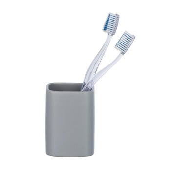 Suport din ceramică pentru periuțe wenko hexa, gri