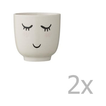 Cană din ceramică bloomingville smilla, alb