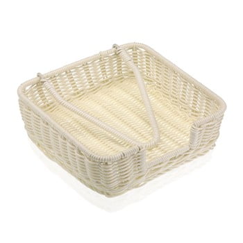 Coș pentru șervețele din hârtie versa wonda, 20 x 20 cm, alb