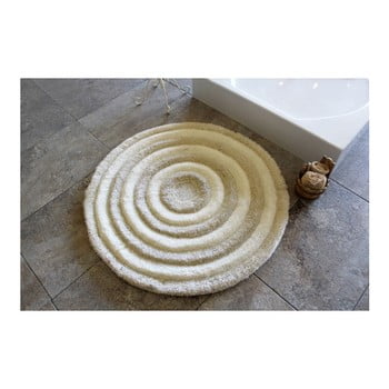 Covoraș de baie confetti bathmats ecru, Ø 90 cm, maro deschis
