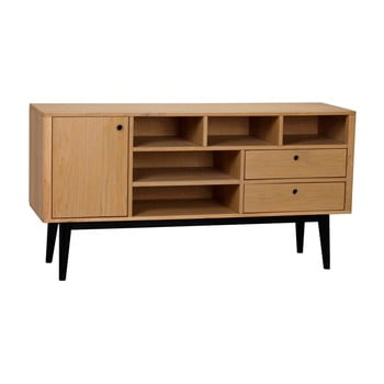 Comodă rowico vienna, lungime 150 cm, culoarea lemnului-negru