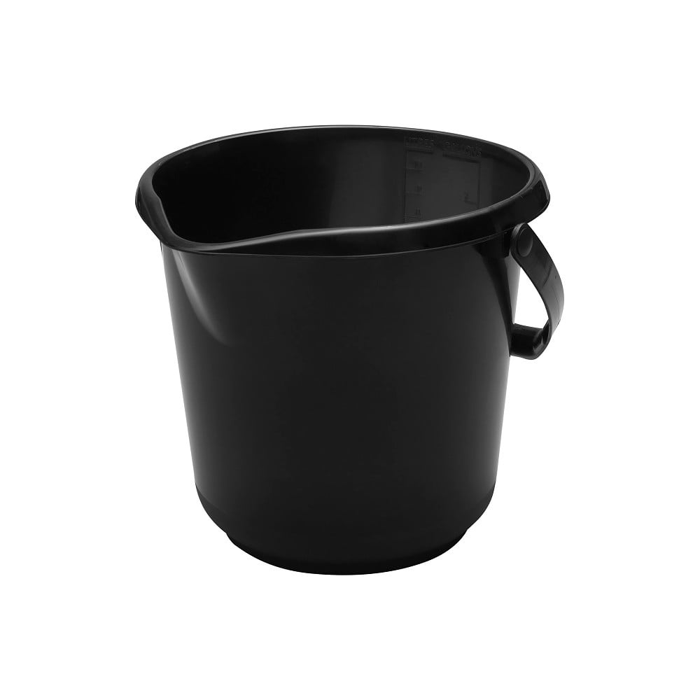 Černý kbelík Addis Clean, 10 l