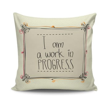 Pernă motto no. 3, 45 x 45 cm