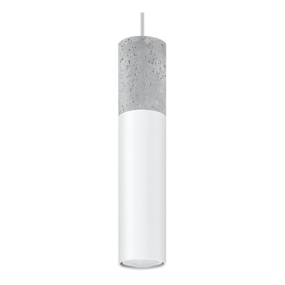 Bílo-šedé závěsné svítidlo Nice Lamps Edo