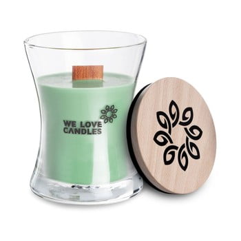 Lumânare din ceară de soia we love candles fresh grass, durată de ardere 21 ore