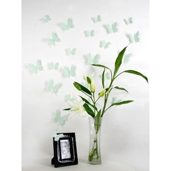 Set 12 autocolante cu efect 3d ambiance butterflies, verde