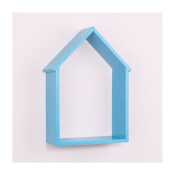 Raft de perete din lemn north carolina scandinavian home decors house, albastru