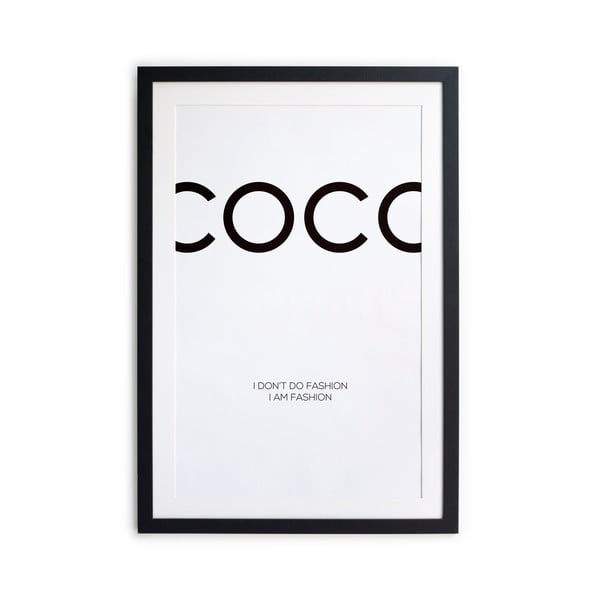 Černobílý plakát Little Nice Things Coco, 40 x 30 cm