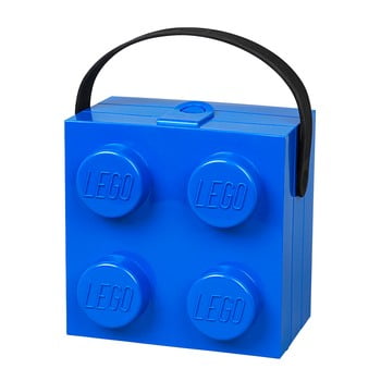 Cutie depozitare lego® cu mâner, albastru