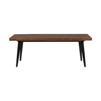 Banchetă cu picioare negre din oțel dutchbone alagon, lungime 120 cm