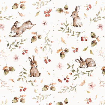 Tapet dekornik happy rabbits, 50 x 280 cm