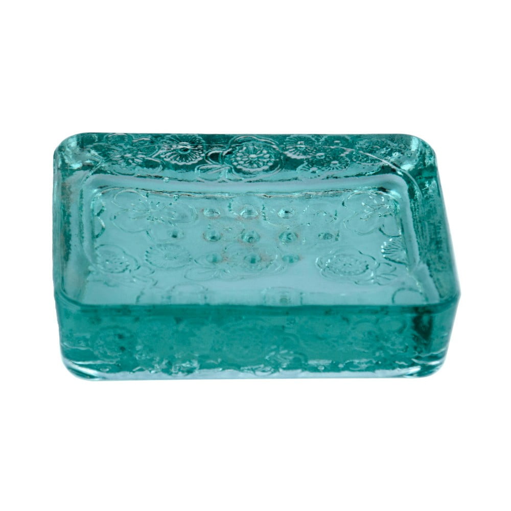 Miska na mýdlo z recyklovaného skla Flora