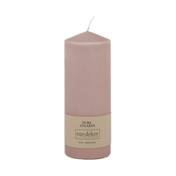 Lumânare baltic candles eco top, înălțime 18 cm, roz pudrat