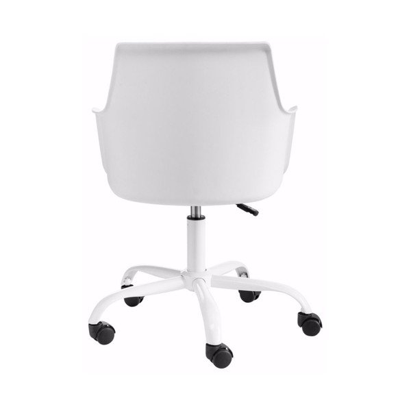 Bílá nastavitelná kancelářská židle Støraa Leslie