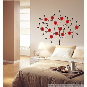 Autocolant fanastick red gerbera tree