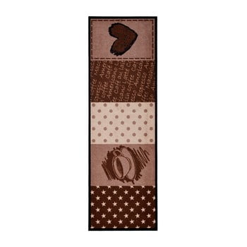 Covor de bucătărie hanse home coffee heart, 50 x 150 cm, maro