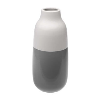 Vază din ceramică versa turno, înălțime 28,5 cm, gri-alb