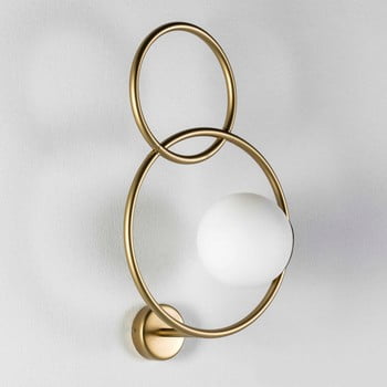 Aplică de perete thai natura circles, 33 x 55 cm, auriu